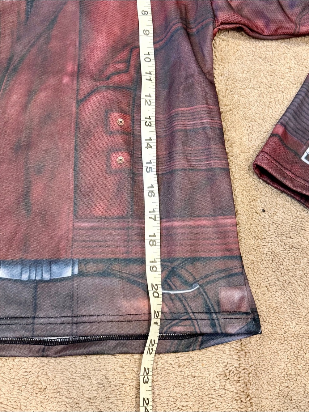 Childs Boy's Guardians Of The Galaxy Vol. 2 Star-Lord Shirt And Mask Size Large - Picture 9 of 10
